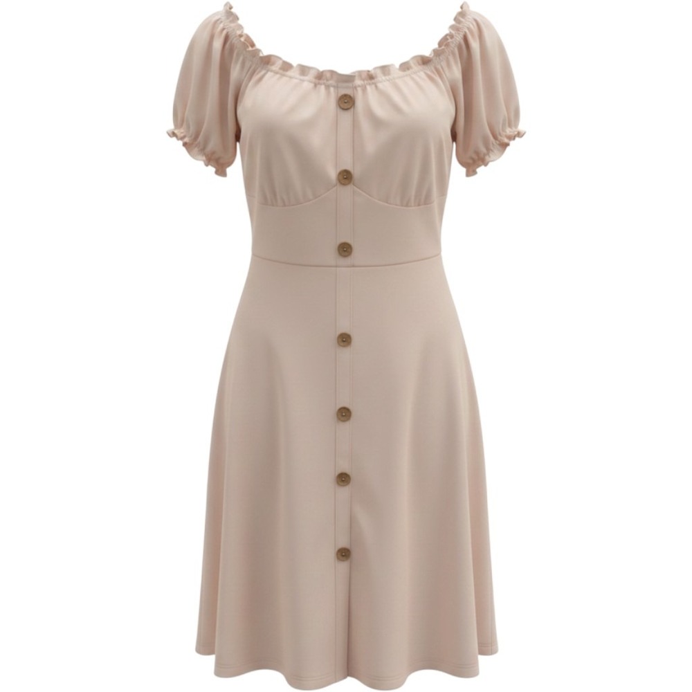 Scarlet Darkness Off Shoulder Cream Milkmaid Dress 2XL Cottagecore Peasant